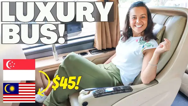 'Video thumbnail for FIRST CLASS BUS FROM SINGAPORE TO KUALA LUMPUR! 🇲🇾 (Transtar Travel Bus Review | Full Experience!)'
