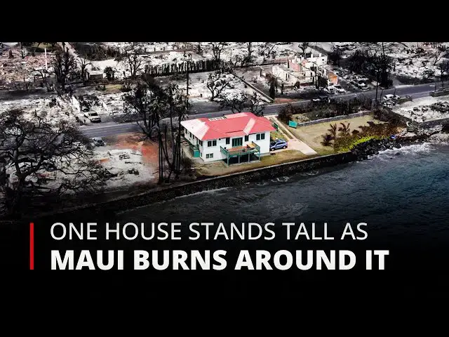 'Video thumbnail for Surviving the Maui Fires: The Red-Roofed House That Defied Destruction | 12am News'