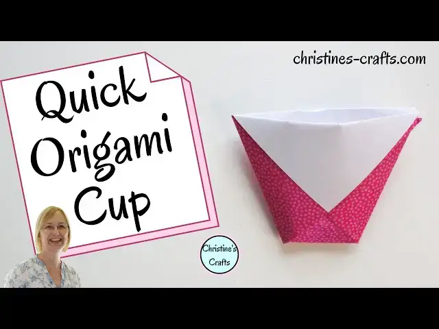 'Video thumbnail for EASY ORIGAMI CUP : Make it in 30 seconds and use it! Great for beginners and kids.'