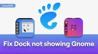'Video thumbnail for Fix dock not showing issue in Gnome'