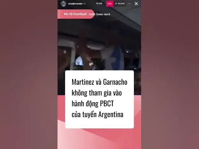 'Video thumbnail for Martinez và Garnacho không tham gia vào drama PBCT của Enzo Fernandez trên tuyển Argentina #dhlcgd'