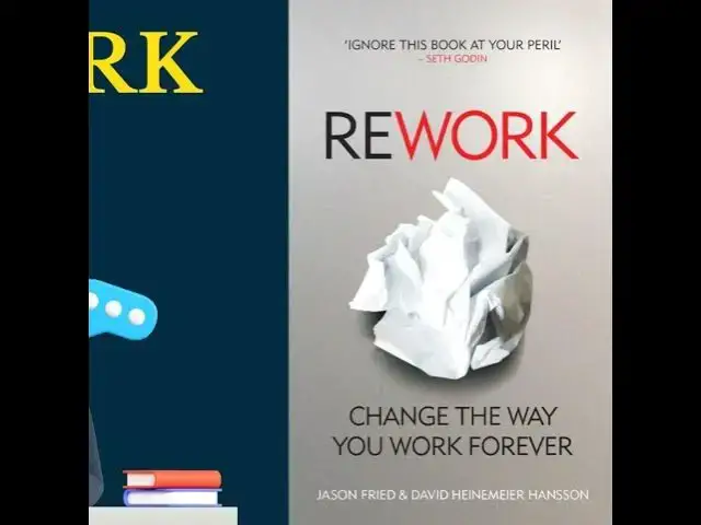 'Video thumbnail for Rework Book Summary (Jason Fried & David Hansson)'