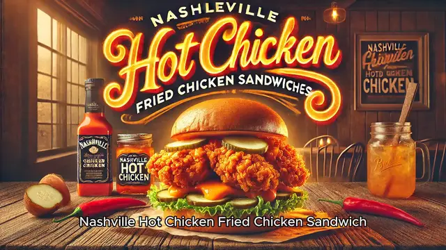 'Video thumbnail for Nashville Hot Chicken Fried Chicken Sandwiches'