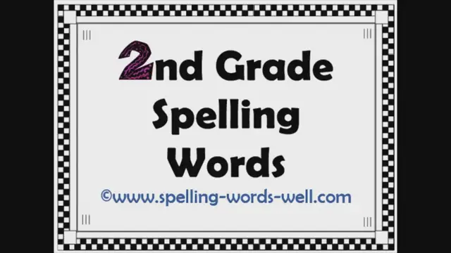 'Video thumbnail for Learn 5 Tricky 2nd Grade Spelling Words'