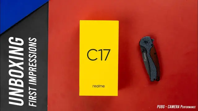 'Video thumbnail for realme C17 Unboxing & First Impressions | PUBG & Camera Results'