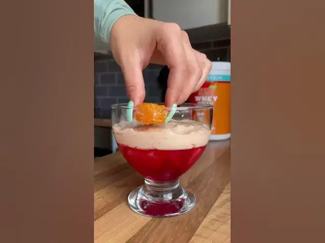 'Video thumbnail for @officialvimto Protein Pudding 🍊🍓💚 #shorts'