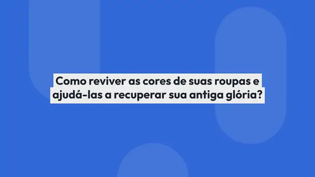 'Video thumbnail for Mergulhe suas roupas com esses dois ingredientes: elas ficarão como novas novamente!'