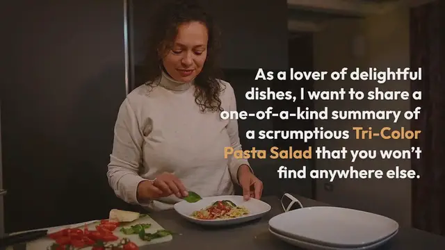 'Video thumbnail for Tri Color Pasta Salad Recipe'