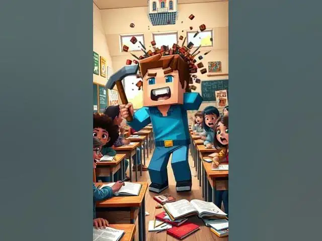 'Video thumbnail for Minecraft School Leader #minecraft #shorts'