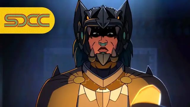 'Video thumbnail for Aztec Batman: Clash Of Empires Is Essentially a Reimagining of The Dark Knight | SDCC 2025'