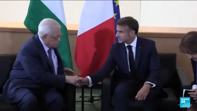 'Video thumbnail for French plan to recognise Palestinian state hopes to bring 'lasting peace''
