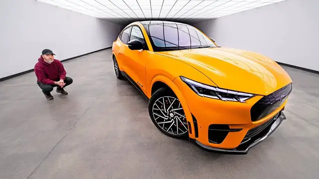 'Video thumbnail for Ford Mustang Mach-E GT Performance is the Fastest Electric Ford'