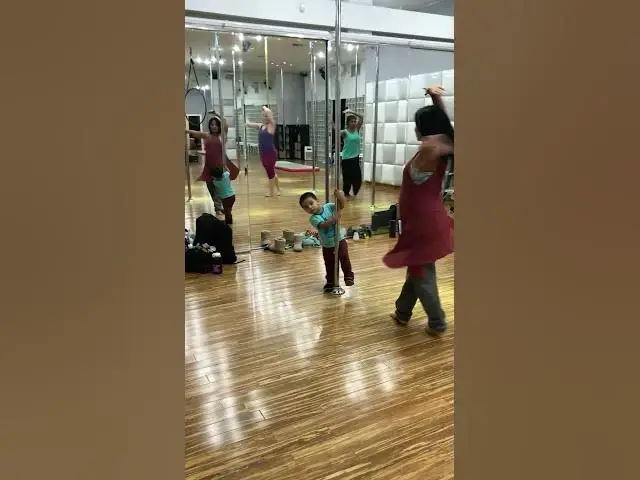 'Video thumbnail for One baby in class the other in my belly. #bollywood #dance #class #pregnant #pregnancydance #dancer'