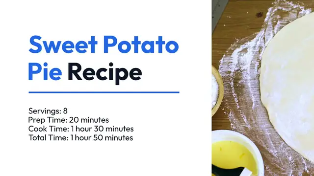 'Video thumbnail for Classic Sweet Potato Pie Recipe: A Holiday Favorite!'