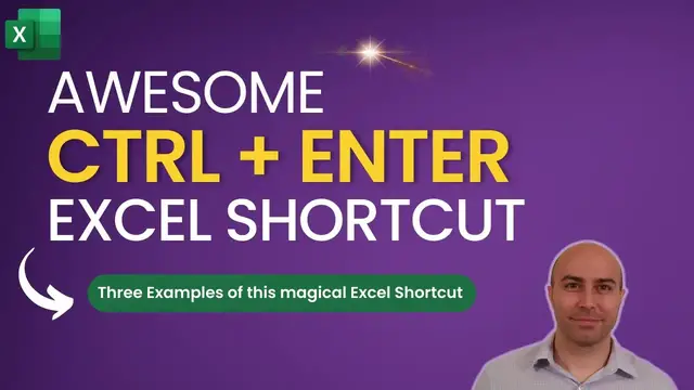 'Video thumbnail for Magical Ctrl + Enter Excel Shortcut 😮 (THREE Examples)'