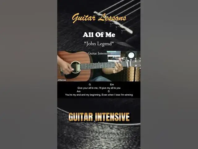 'Video thumbnail for All Of Me - John Legend | EASY Guitar Tutorial with Chords / Lyrics #guitarchords'