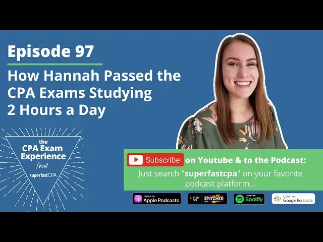 'Video thumbnail for How Hannah Passed the CPA Exams Studying 2 Hours a Day'