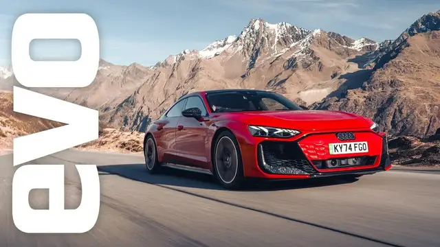 'Video thumbnail for 1,000 miles in the new Audi RS e-tron GT, on mountain passes, the autobahn and the race track'