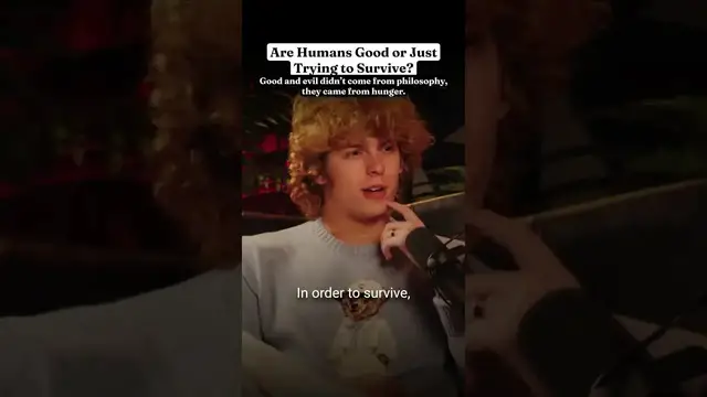 'Video thumbnail for Josh Terry: human nature, good vs evil and survival'