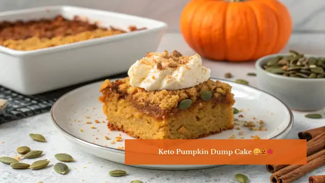 'Video thumbnail for Quick & Easy Keto Pumpkin Dump Cake'
