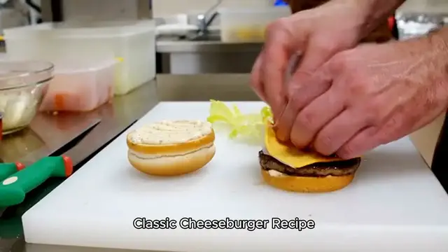 'Video thumbnail for Cheese burger recipe '