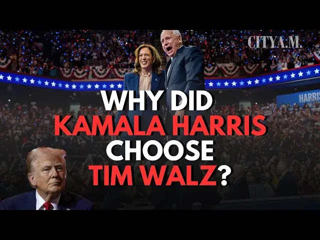 'Video thumbnail for US Election 2024: Kamala Harris picks Tim Walz as Democrat vice president to take on Donald Trump'