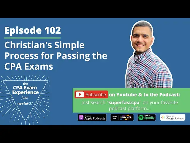 'Video thumbnail for Christian's Simple Process for Passing the CPA Exams'