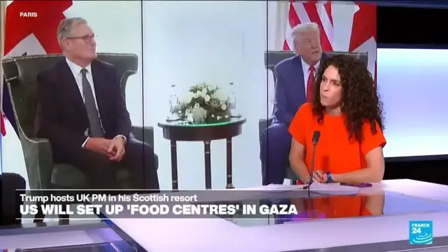 'Video thumbnail for Starmer–Trump meeting: US president sees signs of 'real starvation' in Gaza"'