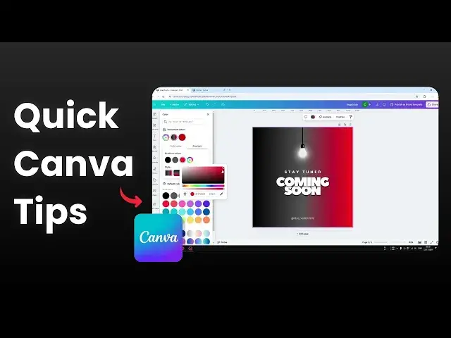 'Video thumbnail for How to Change Background Color on Canva'