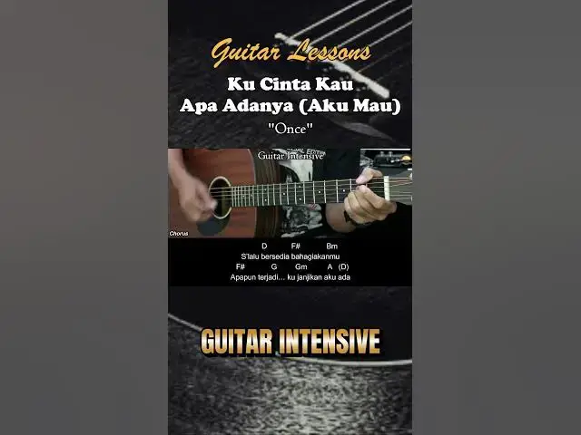 'Video thumbnail for Ku Cinta Kau Apa Adanya (Aku Mau) - Once | Tutorial Chord Gitar Mudah Untuk Pemula #chordgitar'