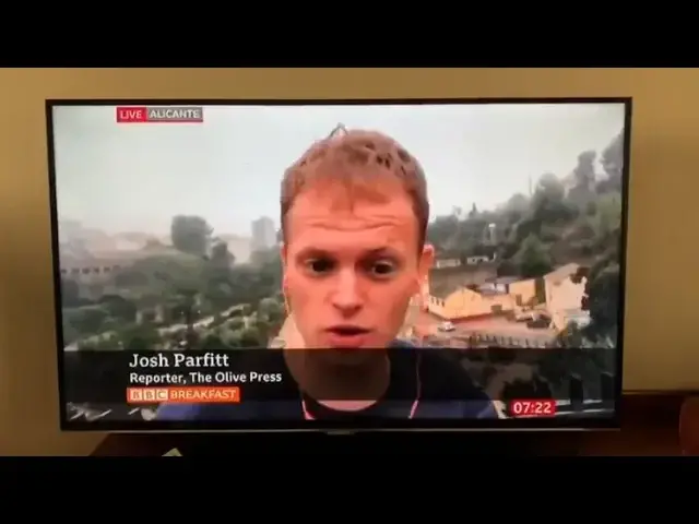 'Video thumbnail for The Olive Press reporting live from Ontinyent for BBC One this morning.'