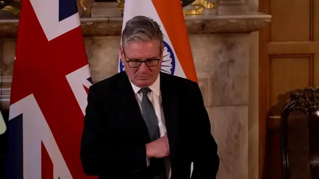'Video thumbnail for WATCH: Keir Starmer signs 'landmark' trade deal with India in 'win for Britain''
