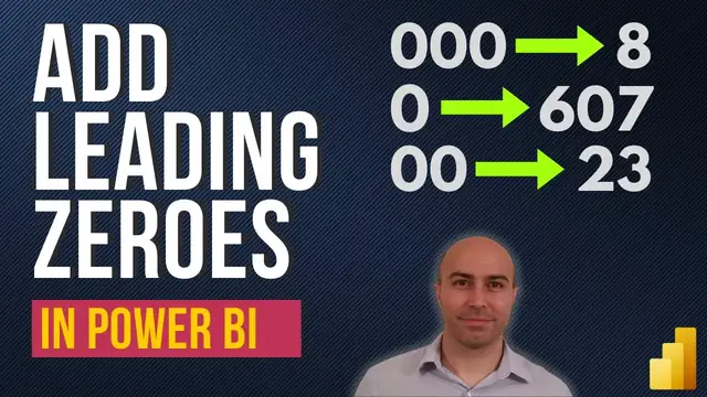 'Video thumbnail for Add Leading Zeroes in Power BI (Text and Number Values)'