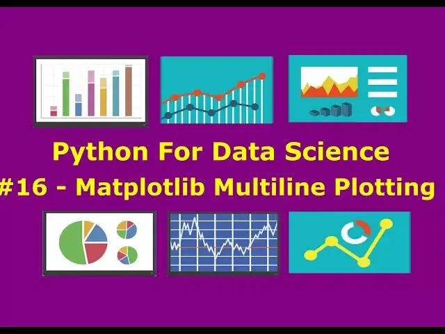 'Video thumbnail for Matplotlib Multiline Plotting #16'