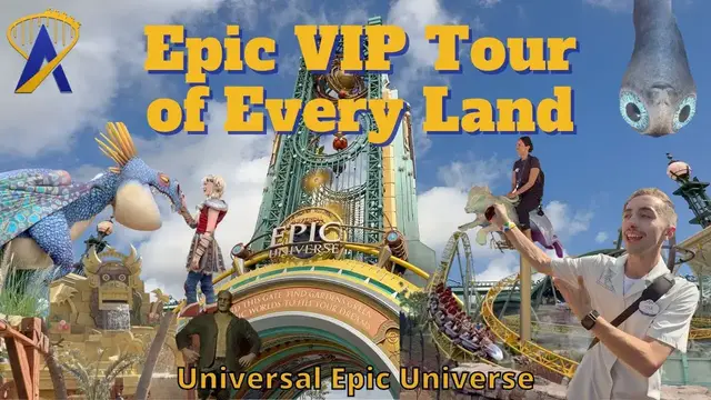 'Video thumbnail for Full VIP Guided Tour of Epic Universe Theme Park'