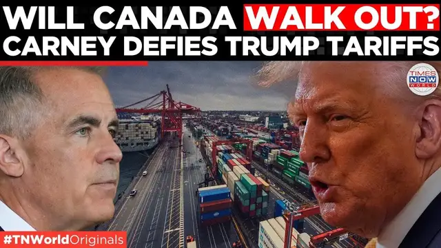 'Video thumbnail for Canada Strikes Back: Trump’s 35% Tariffs Spark Global Trade Chaos & Backroom Deals | Times Now World'