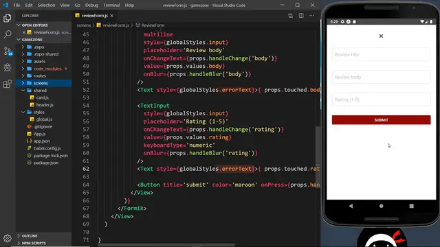 'Video thumbnail for React Native Tutorial  #34 - Custom Button Component'