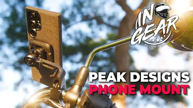 'Video thumbnail for In Gear: Peak Design Motorcycle Bar Mount + Everyday Case Review'