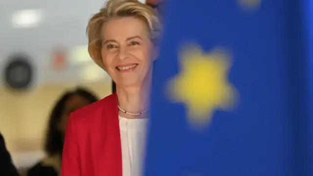 'Video thumbnail for EU chief Von der Leyen comfortably survives confidence vote'