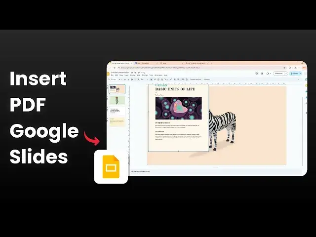 'Video thumbnail for How to Insert a PDF in Google Slides'