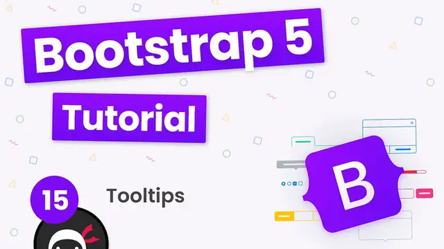 'Video thumbnail for Bootstrap 5 Crash Course Tutorial #15 - Tooltips'