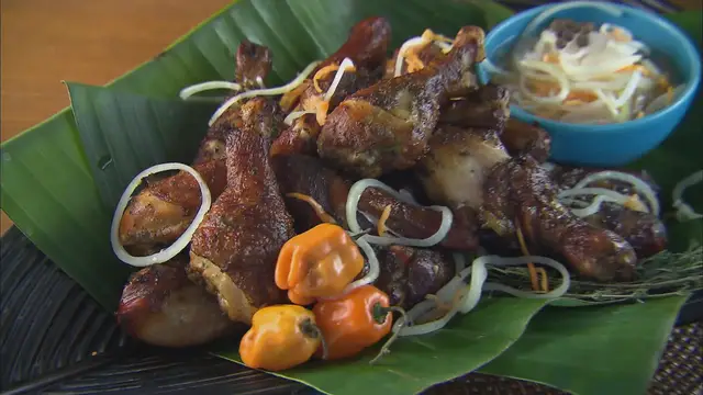 'Video thumbnail for Jamaican Jerk Chicken with Hellfire Hot Sauce'