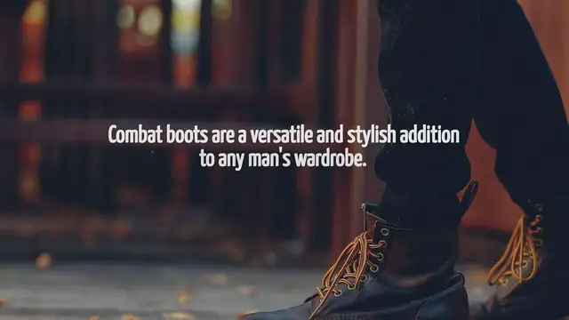 'Video thumbnail for How To Style Combat Boots Men's'