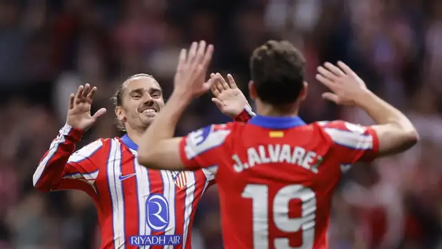 'Video thumbnail for Atlético Madrid remains on La Liga podium after defeating (3-0) Rayo Vallecano'