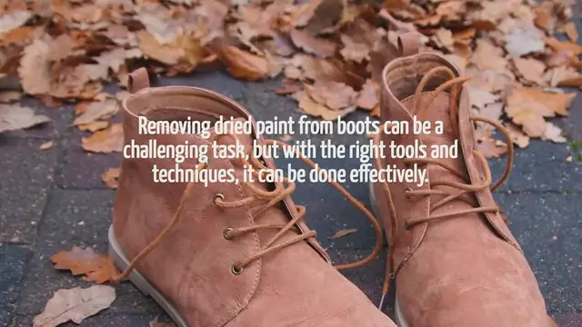 'Video thumbnail for How To Remove Dried Paint From Boots'