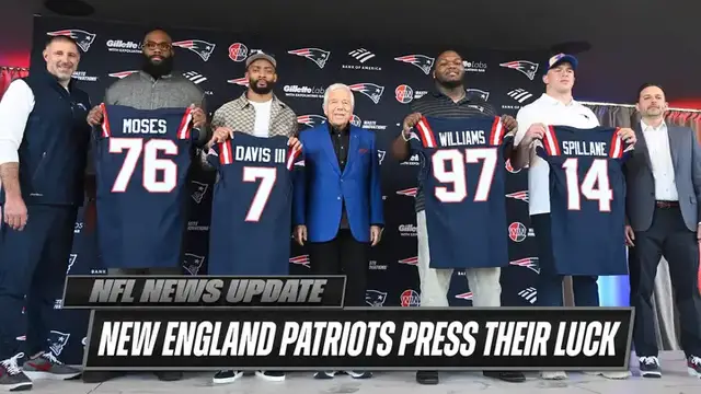 'Video thumbnail for New England leads in free agent cash spending with aim to break a league wide trend'