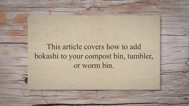 'Video thumbnail for How To Add Bokashi To Compost: Bins, Tumblers, And Worm Bins'