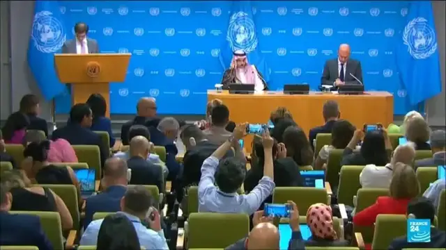 'Video thumbnail for France leads UN talks on Israel-Palestine two-state solution'