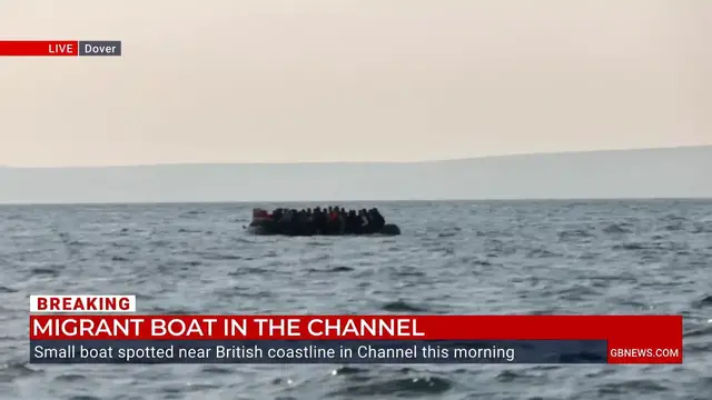 'Video thumbnail for WATCH NOW: GB News captures shocking moment 70 migrants escorted through British waters as Nigel Farage left outraged'
