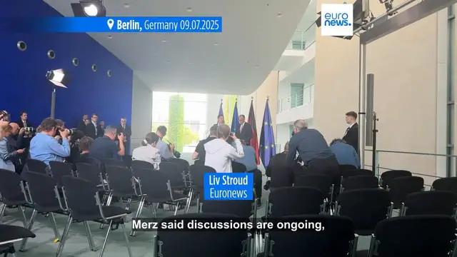 'Video thumbnail for Allies need to ramp up arms production, NATO's chief Mark Rutte says in Berlin'